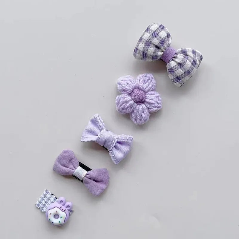 5pcs Dog & Cat Grooming Bows Fashion, Pet Dog Hair Clips, Hair Accessories