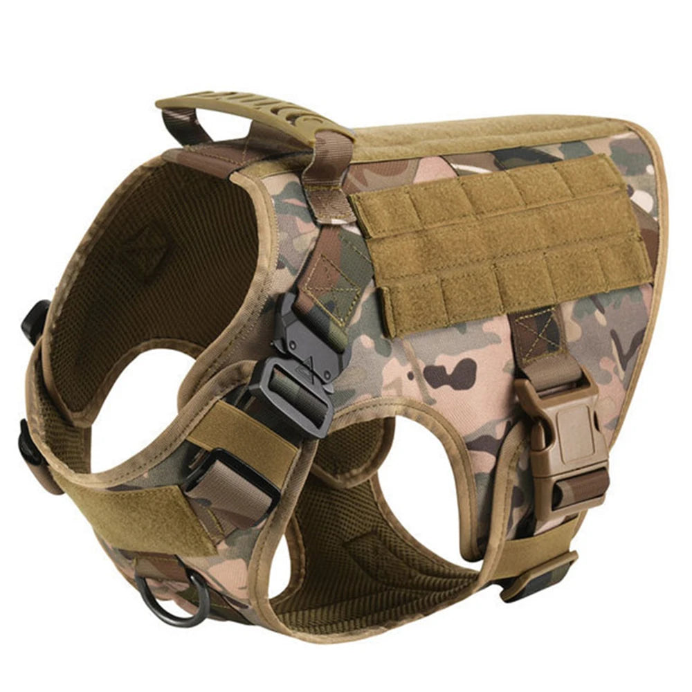 Large Dog Harness and Leash Set, Training Walking Vest Dog Harness and Collar for Medium/Large Dogs