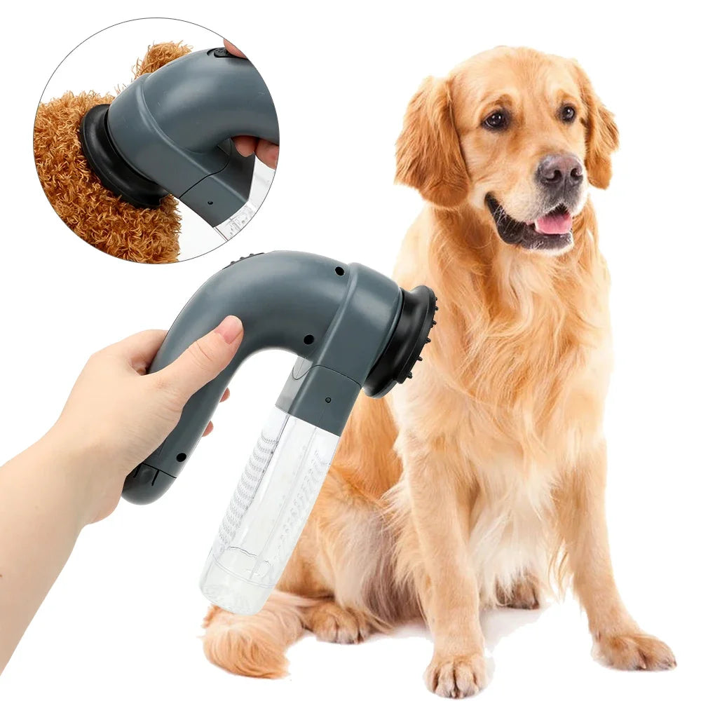 Vacuum Fur Cleaner, Electric Cat and Dog Hair Remover, De-shedding, Clipper Suction Device, Pet Massage, Animals Hair Comb
