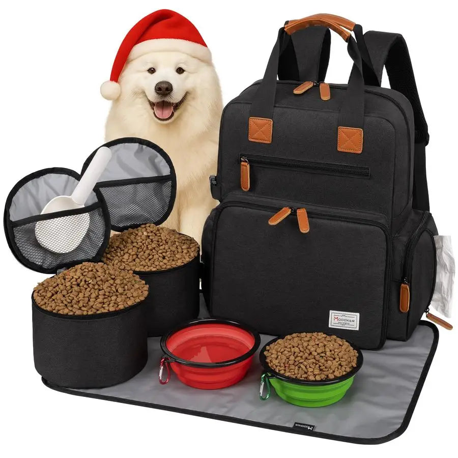 Pet Travel Bag, Airline Approved, Backpack, Tote, Weekend Bag, Food Storage Containers