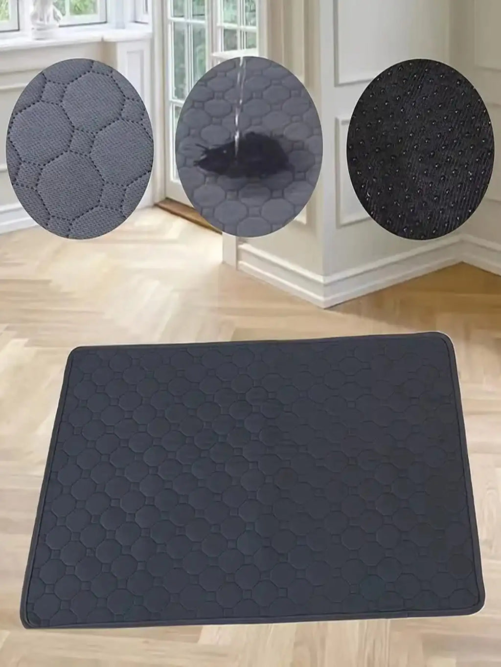 Reusable, Washable Pee Pad - Waterproof, Non-Slip, Training Mat for Crate or Floor