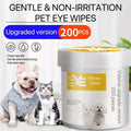 200pcs Pet Eye Wet Wipes For Dogs & Cats - Gently Remove Tear Stain, Debris, Discharge