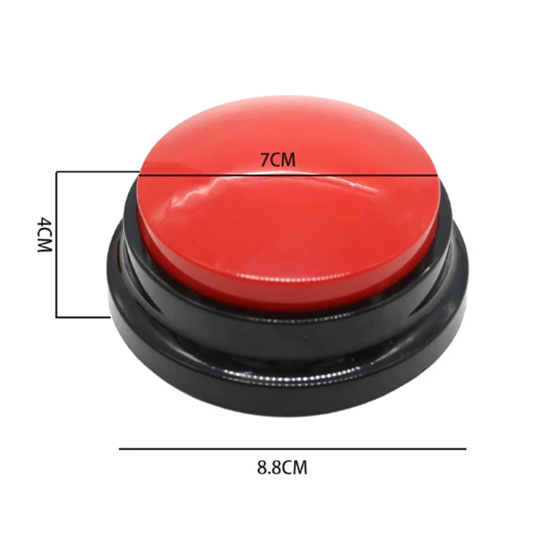 Funny Recordable Talking Dog Buttons, Portable Cute Pet Communication, Training Toy Supplies