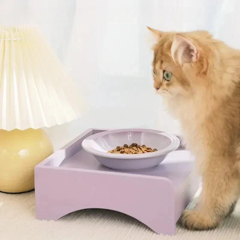 Extra Wide Cat Food Bowl, Elevated, Whisker, Stress-Free