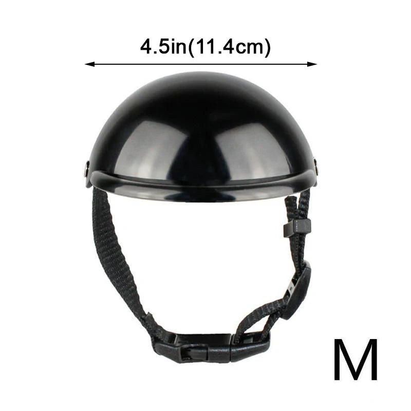 Pet Helmets, Bicycle and Motorcycle Helmet with Sunglasses, Safety Doggie Hat for Traveling, Head Protection