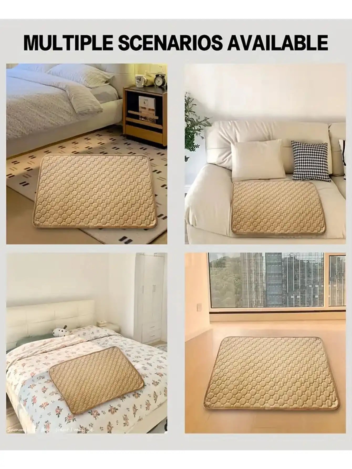 Reusable, Washable Pee Pad - Waterproof, Non-Slip, Training Mat for Crate or Floor