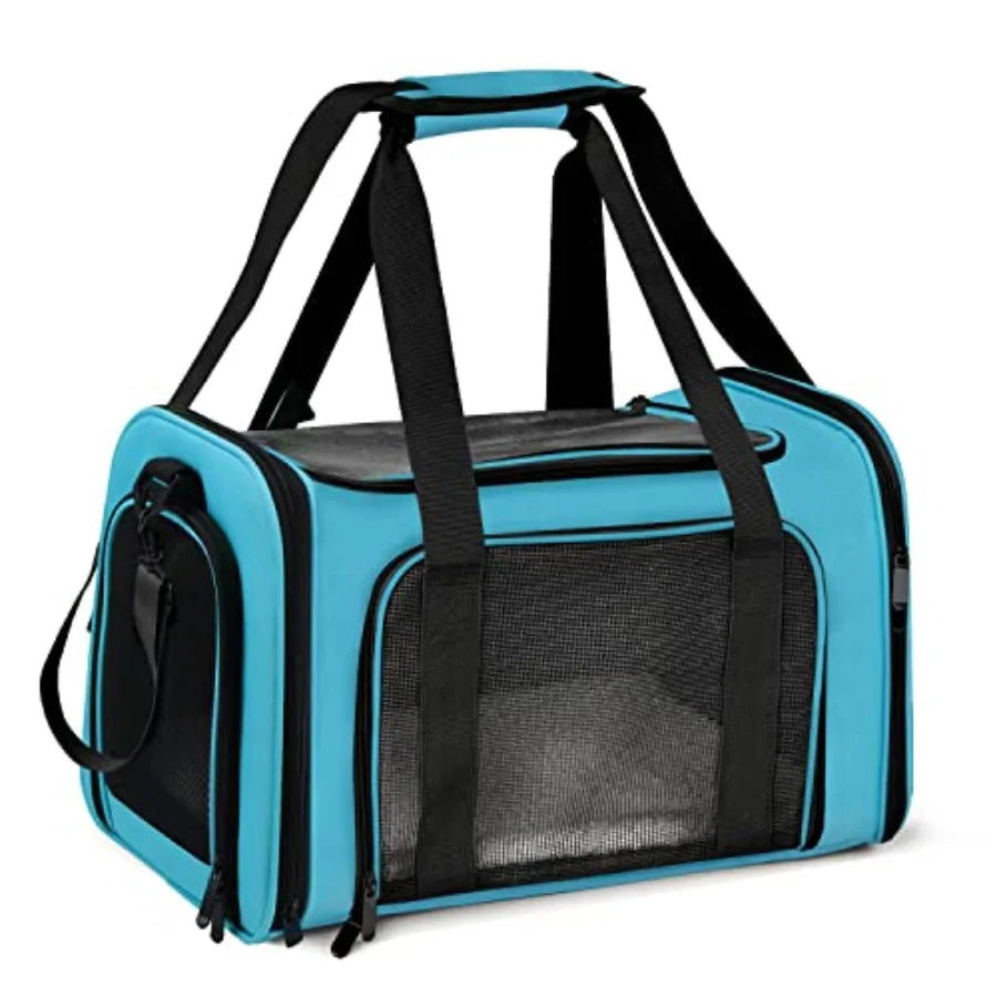 Pet Carrier For Small/Medium, Up To 15lbs, TSA Airline Approved