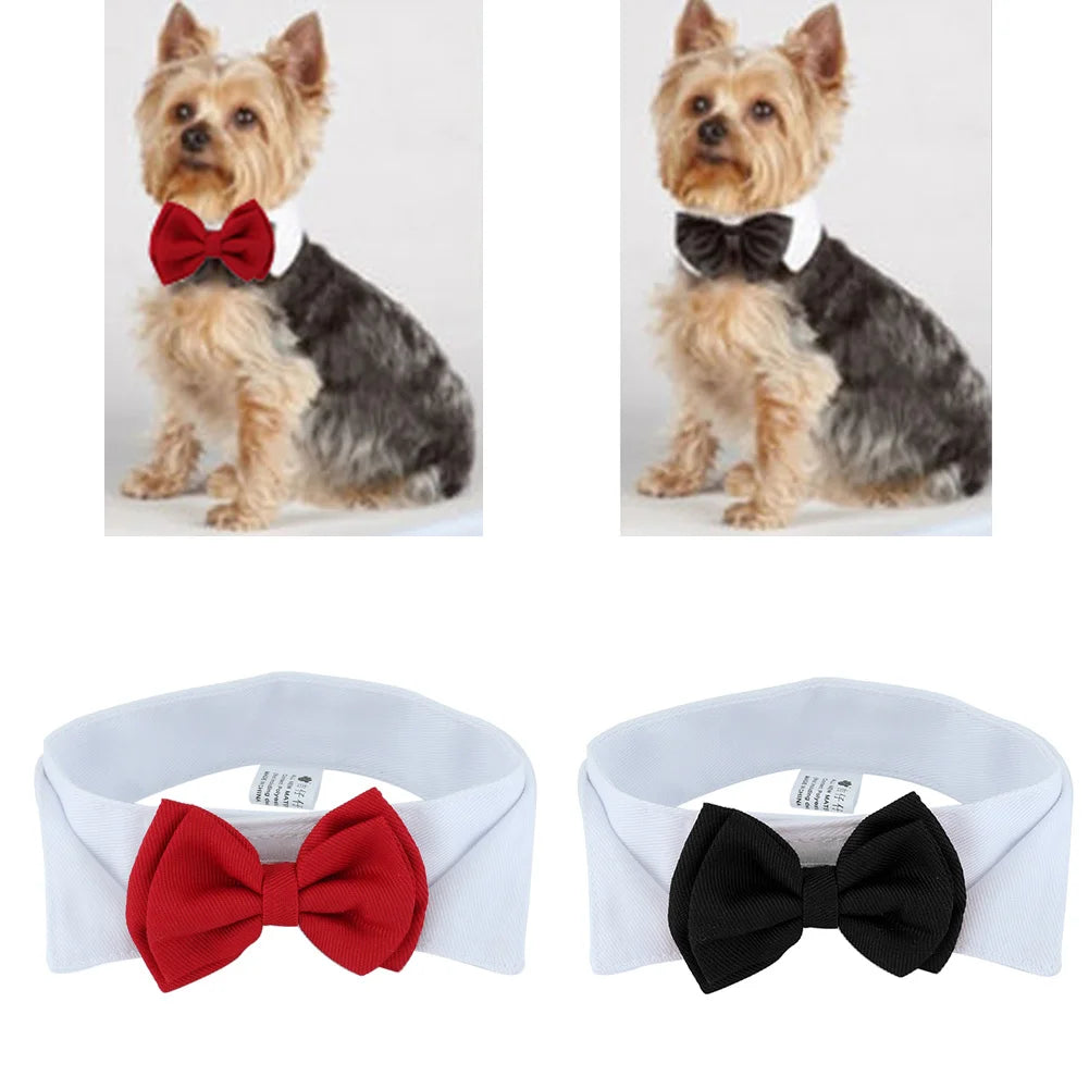 1PC Pets Adjustable Bow Tie Collar, Necktie, Bowknot, Holiday, Wedding Grooming Accessories