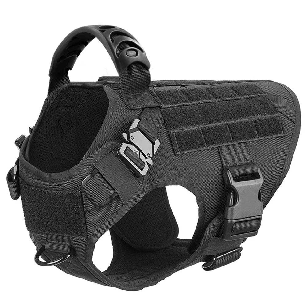 Large Dog Harness and Leash Set, Training Walking Vest Dog Harness and Collar for Medium/Large Dogs