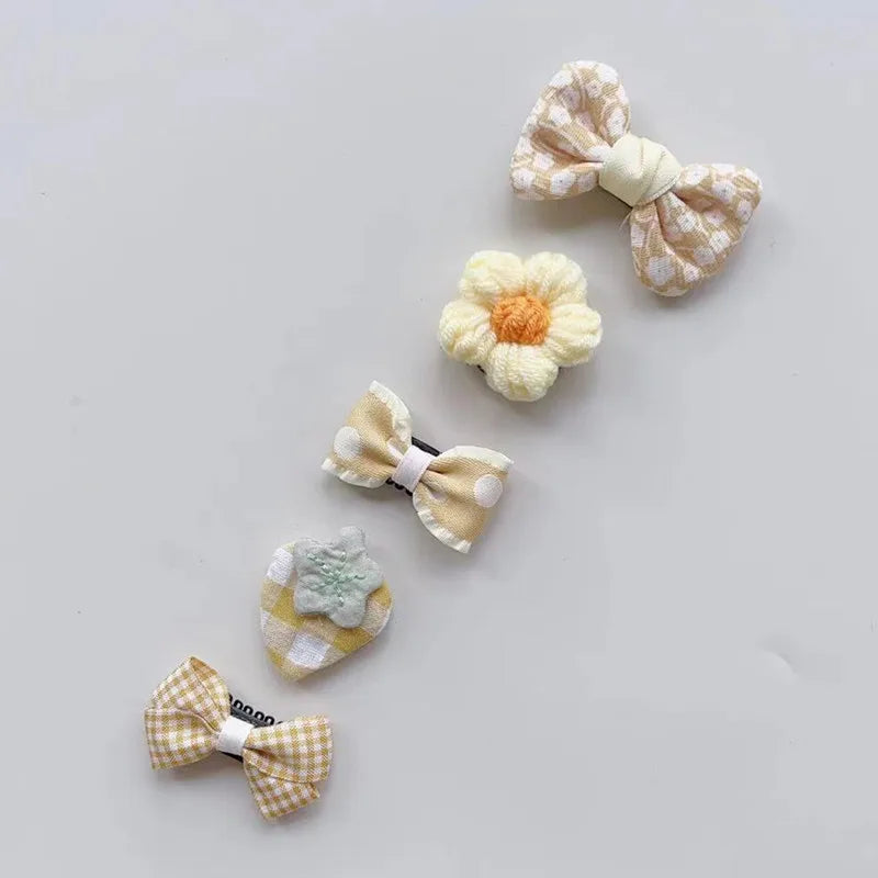 5pcs Dog & Cat Grooming Bows Fashion, Pet Dog Hair Clips, Hair Accessories