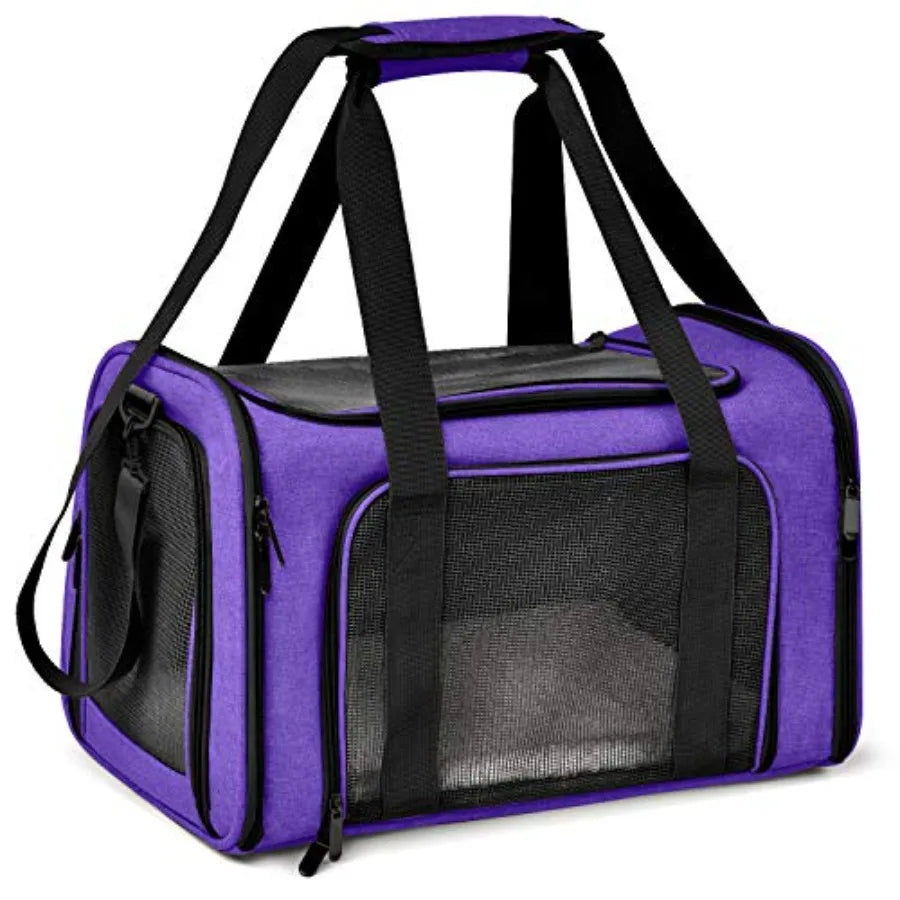 Pet Carrier For Small/Medium, Up To 15lbs, TSA Airline Approved