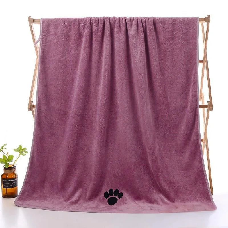 Pet Bath Towel Super Absorbent Microfiber, Quick Dry Soft Washcloth for Dogs and Cats, Durable Non-Fading and Easy to Clean