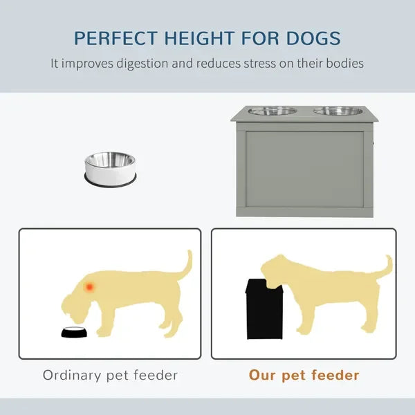 Raised Dog Feeding Station, Large Dogs