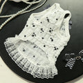 Pet Summer Dress, Lace Lolita Cake Dress for Cats and Dogs, Small and Medium Dogs and Kittens, Millennial Style Frilly Skirt