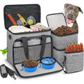 Dog Travel Bag Includes 2 Collapsible Containers