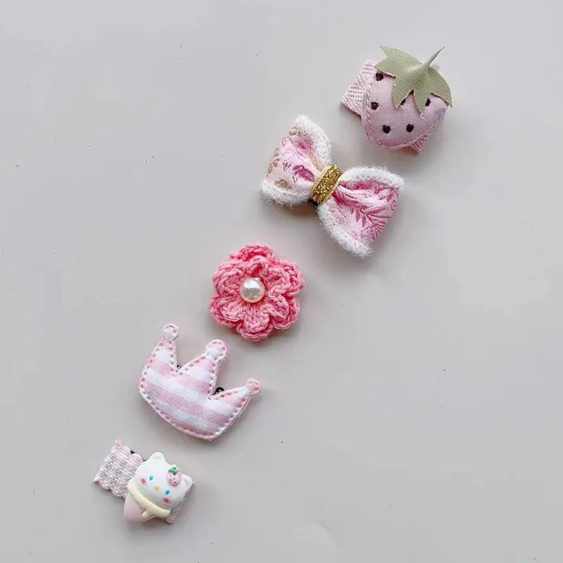 5pcs Dog & Cat Grooming Bows Fashion, Pet Dog Hair Clips, Hair Accessories