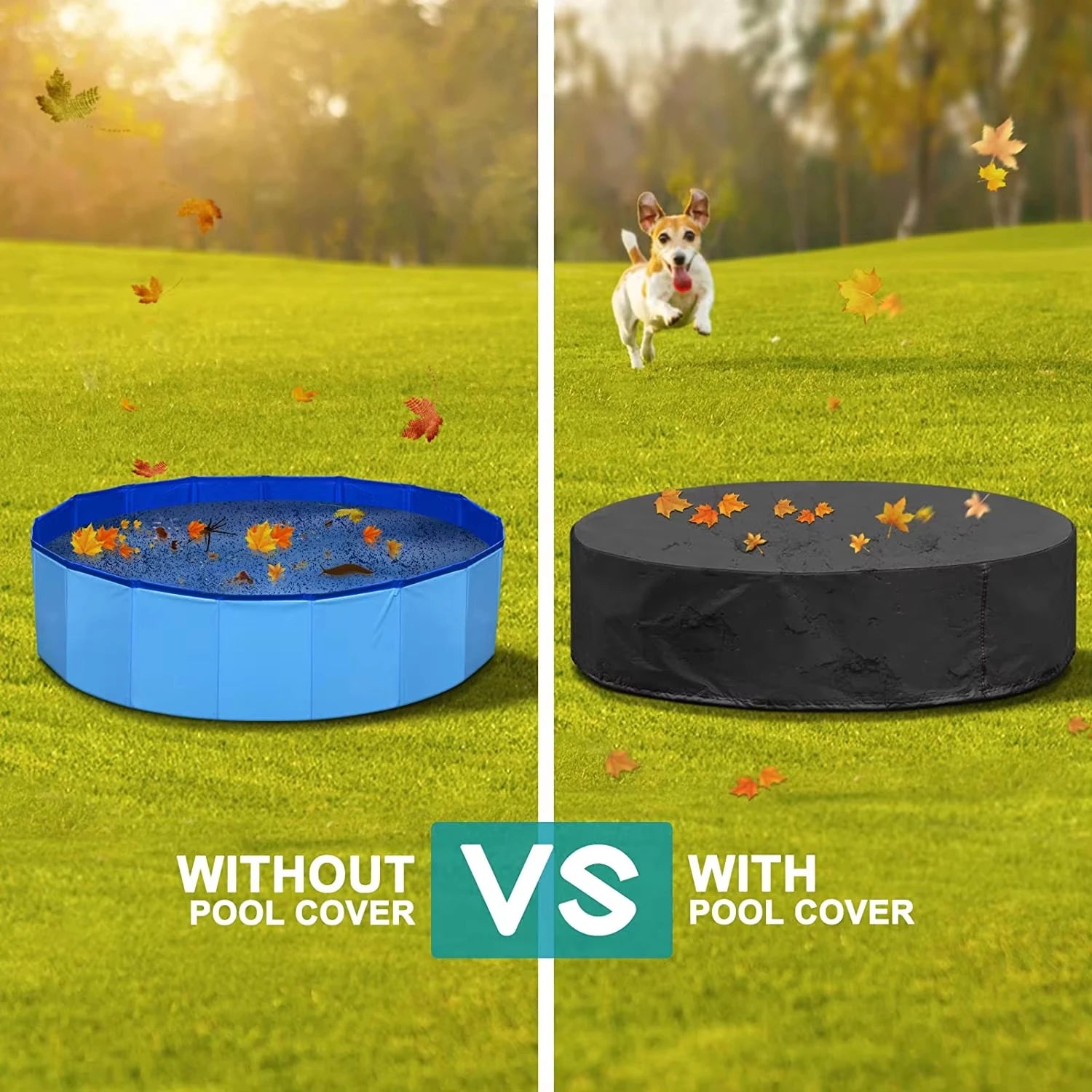 Dog Swimming Pool or Pool Cover Portable Plastic Pool Grooming Tub, Scratch Resistance