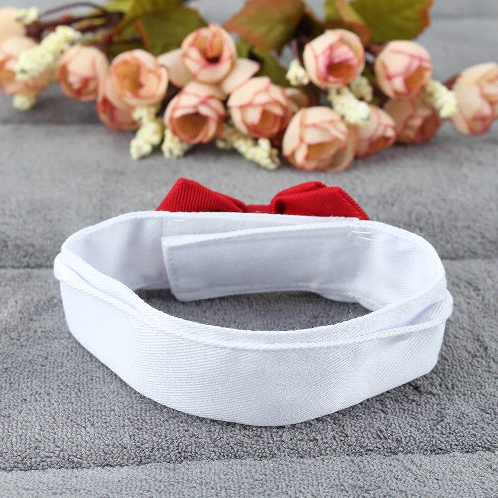 1PC Pets Adjustable Bow Tie Collar, Necktie, Bowknot, Holiday, Wedding Grooming Accessories