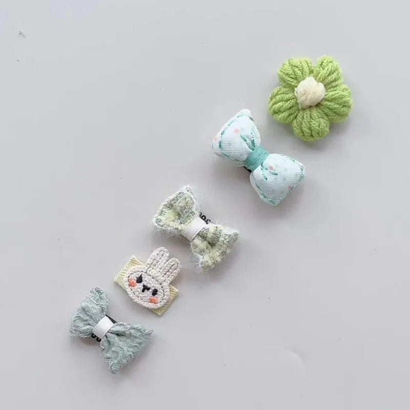 5pcs Dog & Cat Grooming Bows Fashion, Pet Dog Hair Clips, Hair Accessories