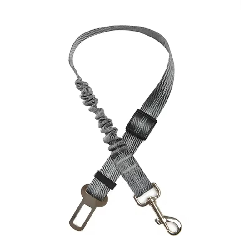 Dog Pet Car Safety Seat Belt, Elastic Buffer Traction Rope, Dog Safety Leash for Vehicle Travel