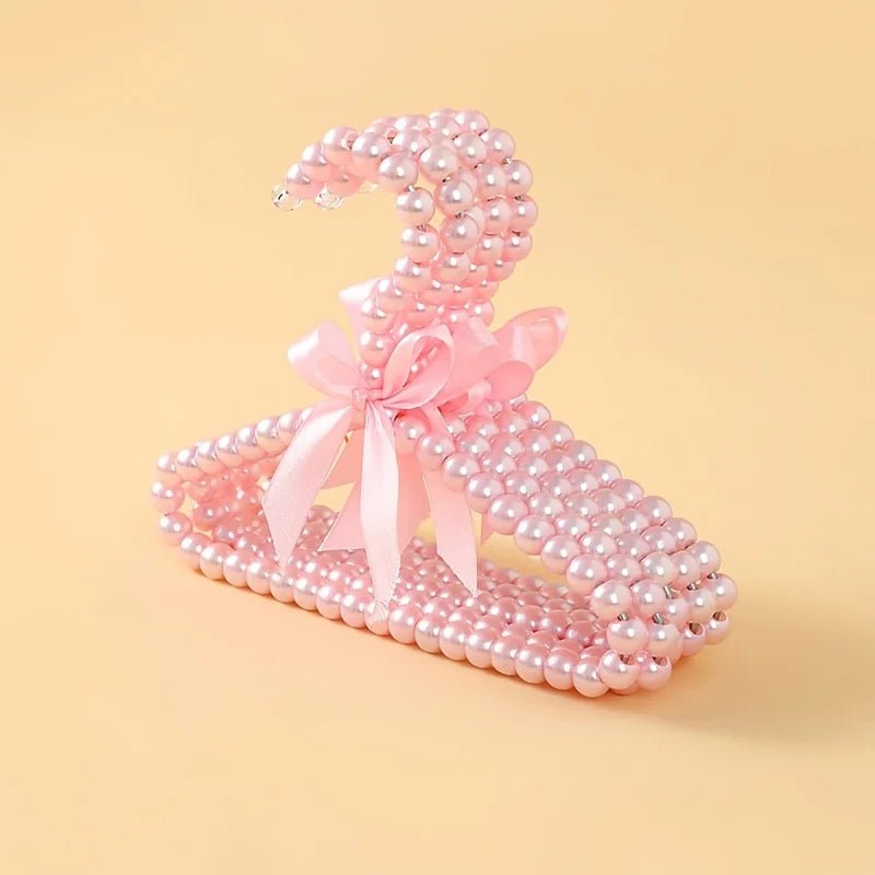 1pc pet pearl hanger, cute mini bow hanger, suitable for clothing and accessories