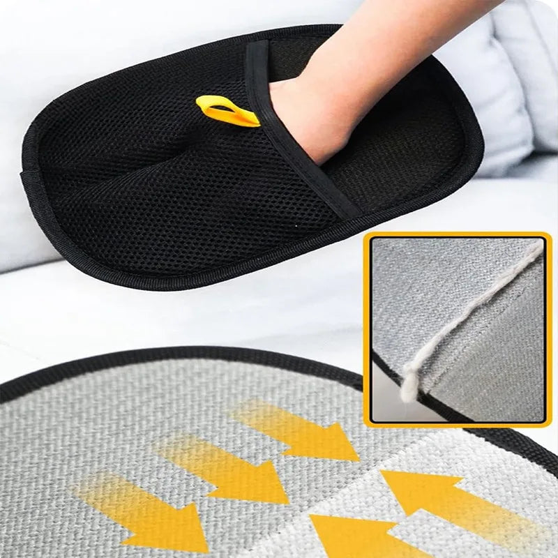 Pet hair removal gloves, double-sided bristles, essential for household use, multifunctional gloves for carpets, sofas etc..