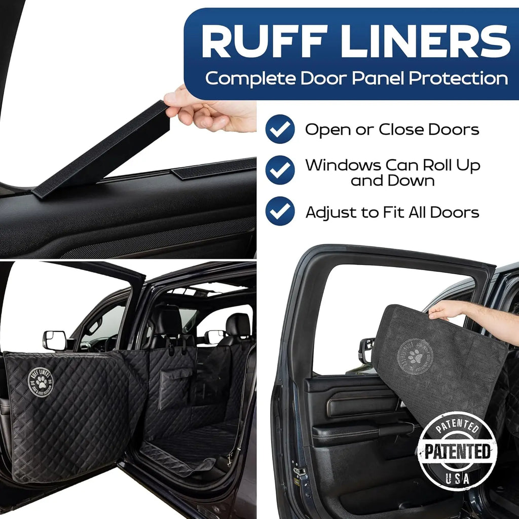 XL Waterproof Dog Hammock for Full-Size Crew Cab Trucks with Door Protection, Machine Washable