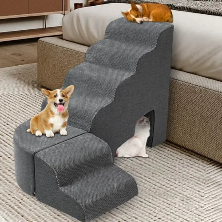 Stable Pet Stairs or Steps for High Beds, Non-slip