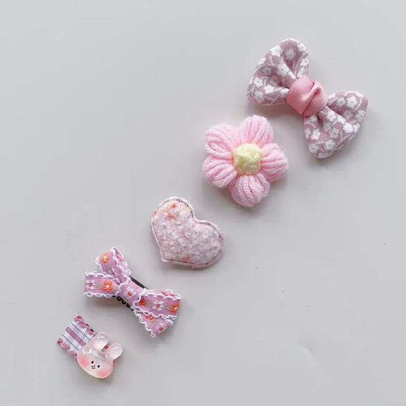 5pcs Dog & Cat Grooming Bows Fashion, Pet Dog Hair Clips, Hair Accessories