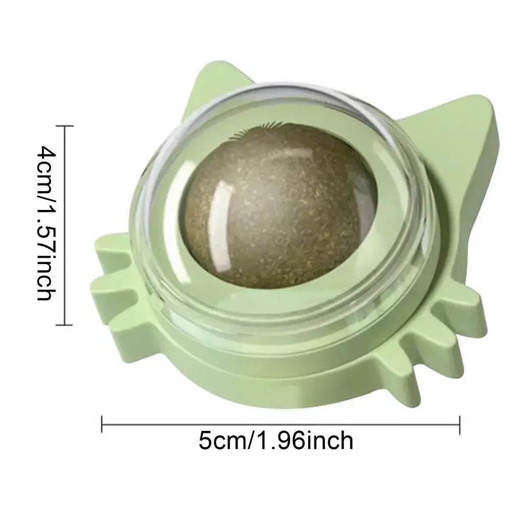 Lickable Catnip Toy, Teeth Cleaning, Chew Toy with Natural Catnip for Kittens & Cats, Sticks to Wall & Window