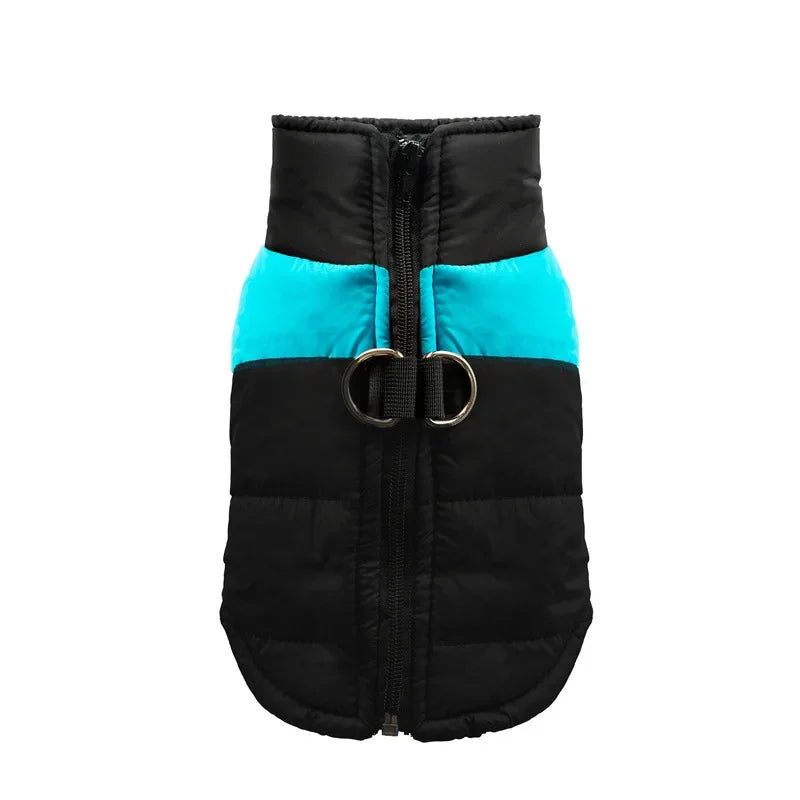 Waterproof Warm Dog Clothes, Winter Vest Padded, Zipper Jacket for Small Medium, Big Dogs Outfit