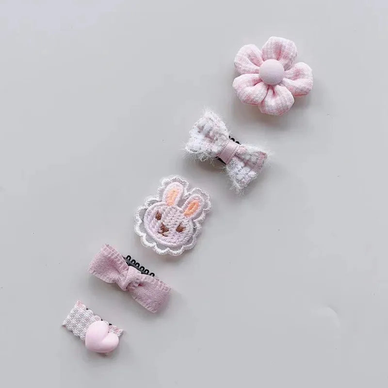5pcs Dog & Cat Grooming Bows Fashion, Pet Dog Hair Clips, Hair Accessories