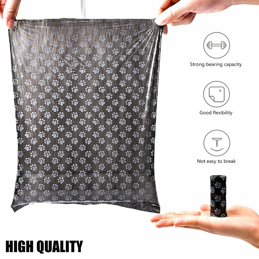 2/40 Rolls Pet Dog Poop Bags, Dispenser Collector Garbage Bag, Pooper Scooper Bag, Small Rolls, Outdoors