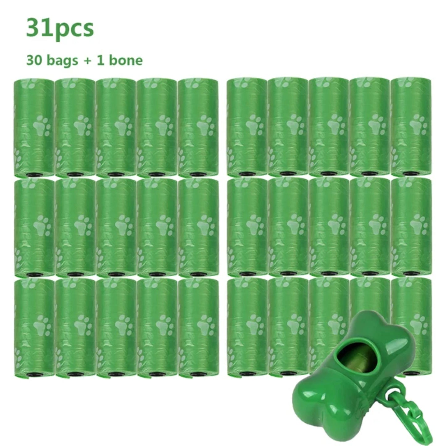 Handy 30 Roll Refill Dog Poop Bags With Dispenser - My Store