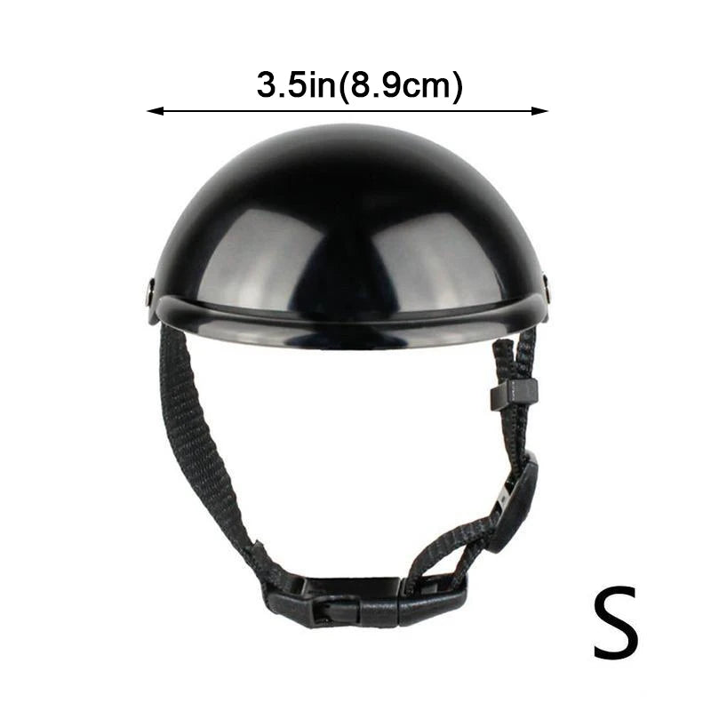 Pet Helmets, Bicycle and Motorcycle Helmet with Sunglasses, Safety Doggie Hat for Traveling, Head Protection