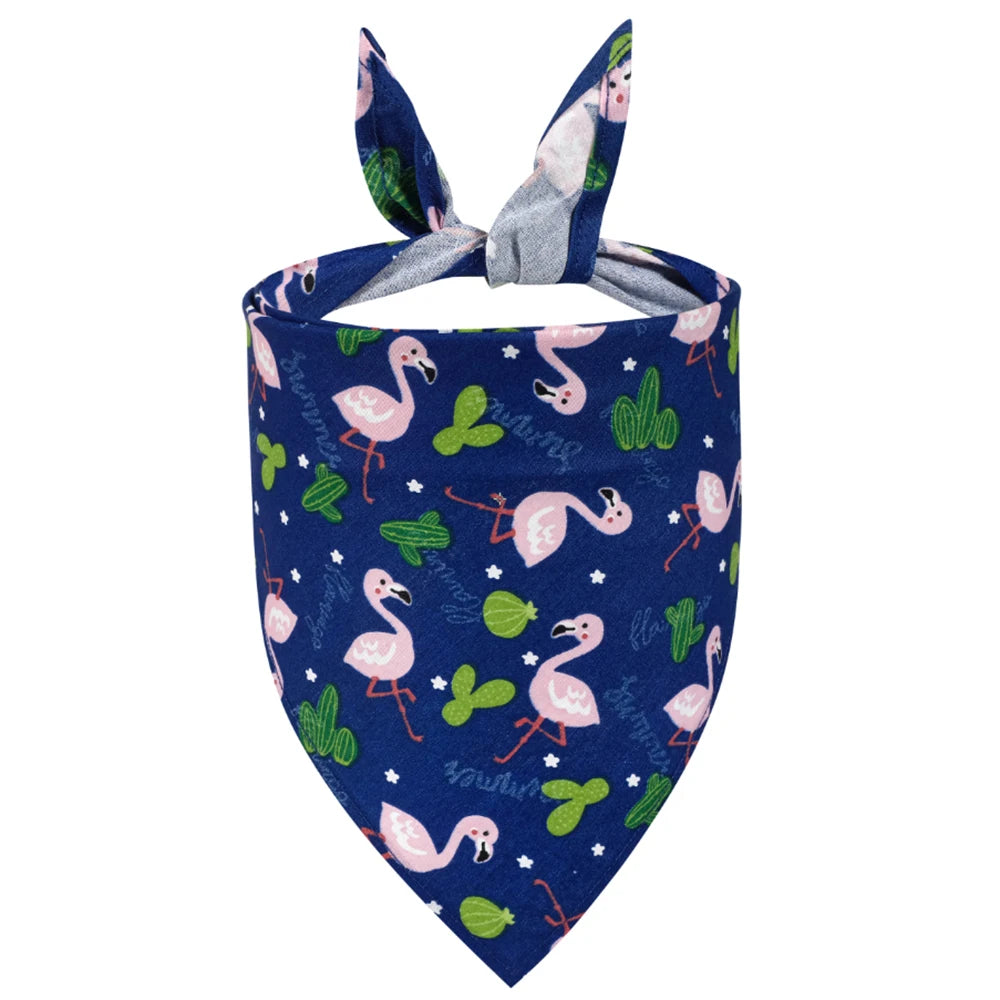 Dog Bandana Fruit, Floral, Washable, Soft.  Adjustable for Small, Medium and Large Dogs
