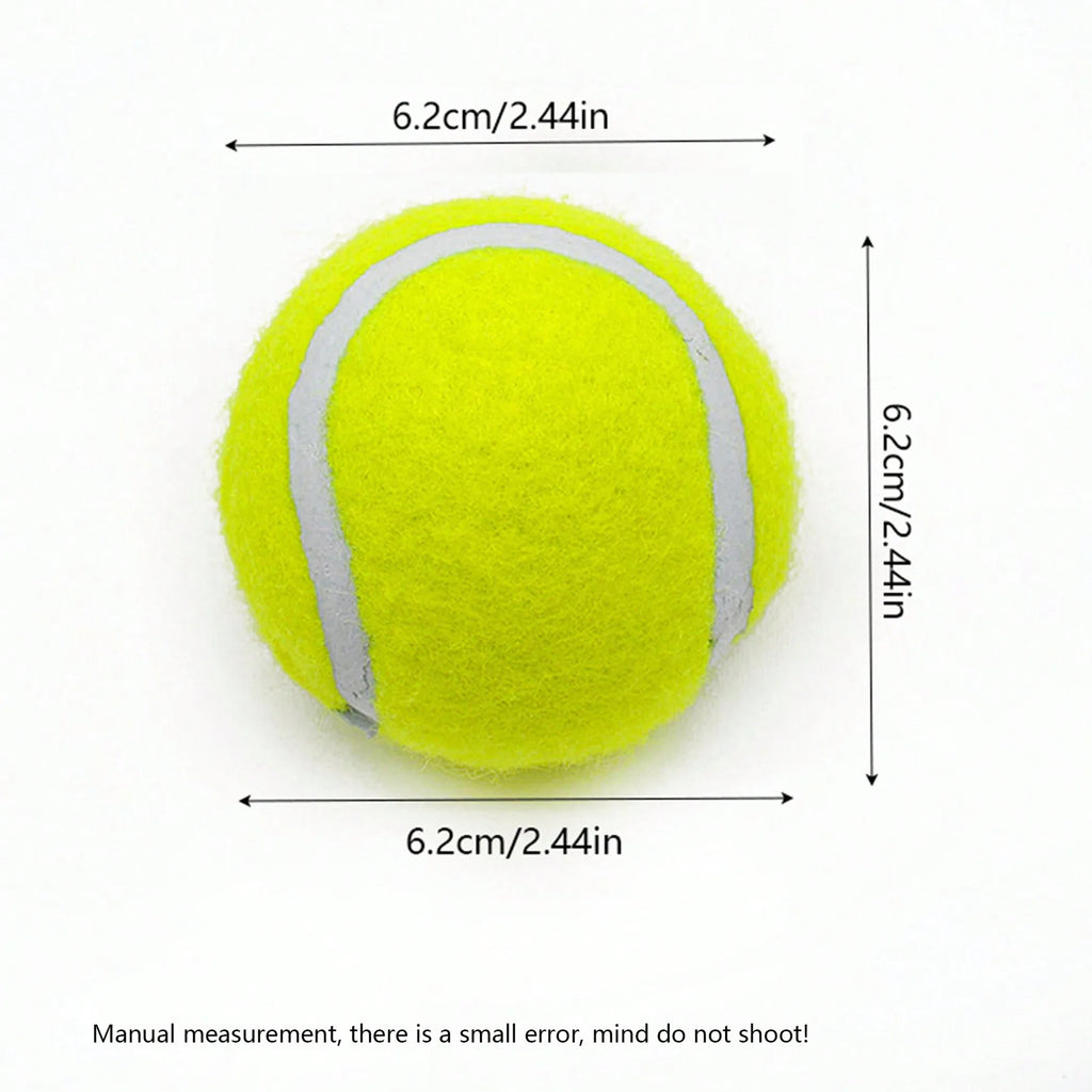 4-Pack Interactive Dog Tennis Balls - High Stretch Rubber for Small & Medium Dogs