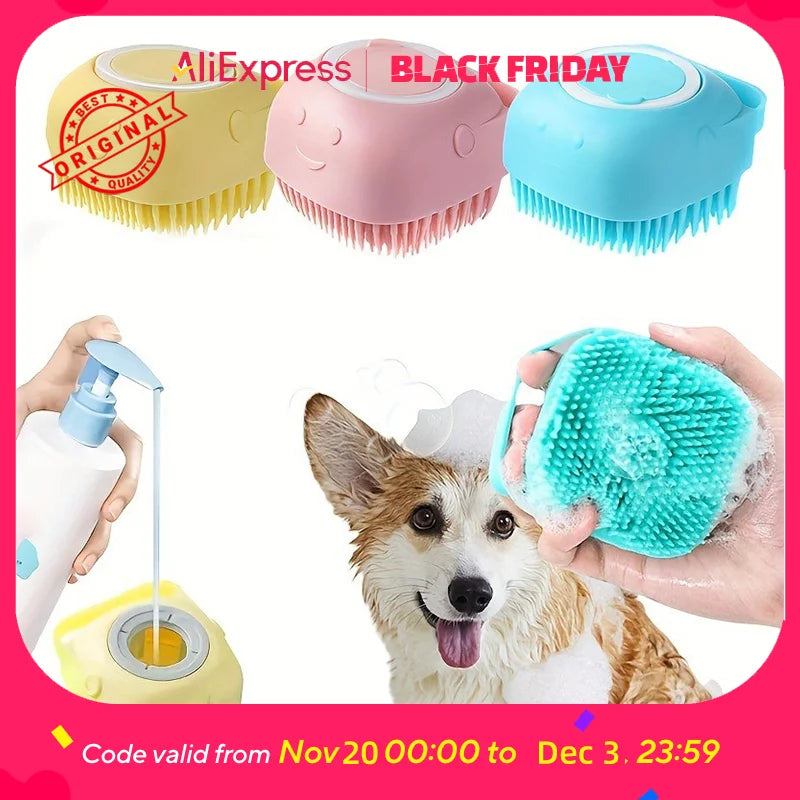 De-shedding Tool for Dog Bathings, Pet Grooming Kit for Reducing Hair on Furniture & Carpet