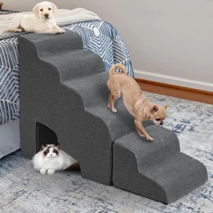 Stable Pet Stairs or Steps for High Beds, Non-slip