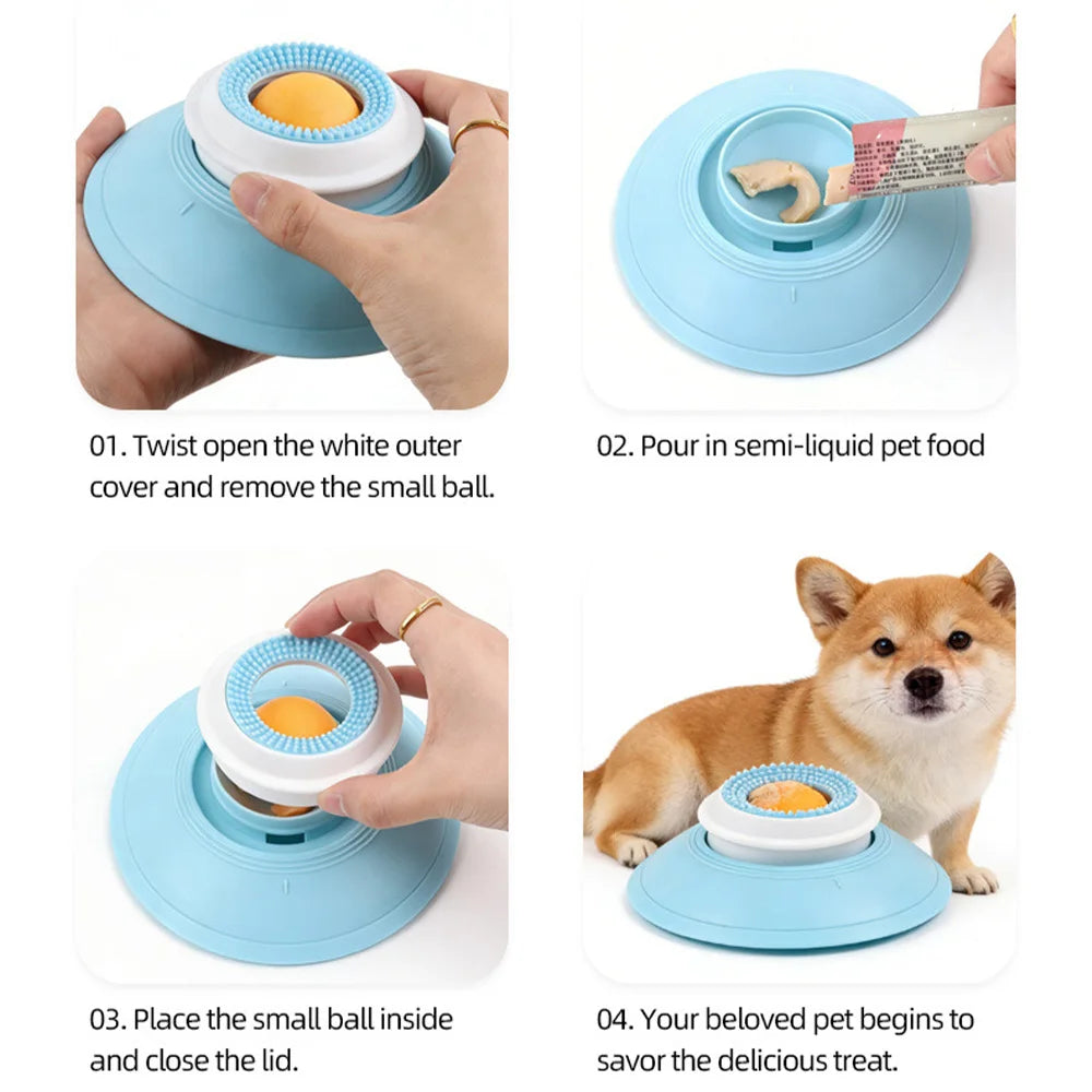 Licking, Toy, Slow Feeder, Interactive, Feeding Accessory, For Dogs, Cats, Puppy, Kitten, Training