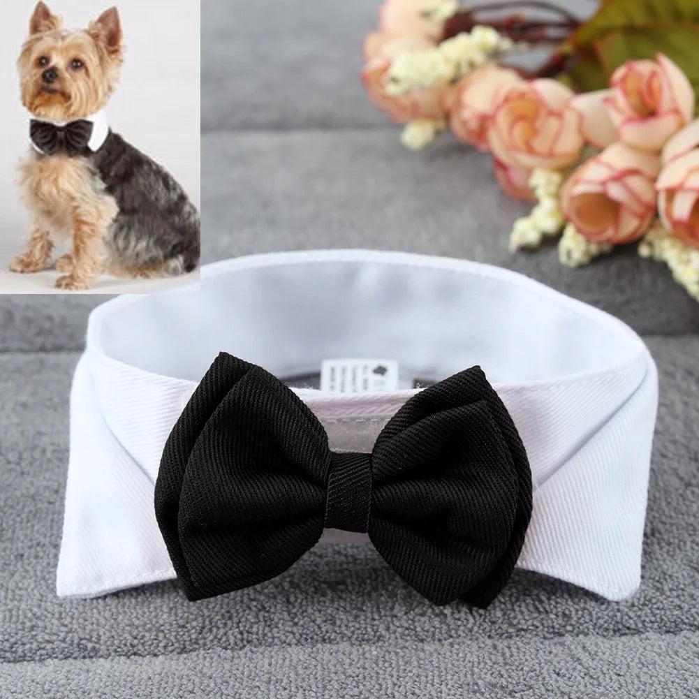 1PC Pets Adjustable Bow Tie Collar, Necktie, Bowknot, Holiday, Wedding Grooming Accessories