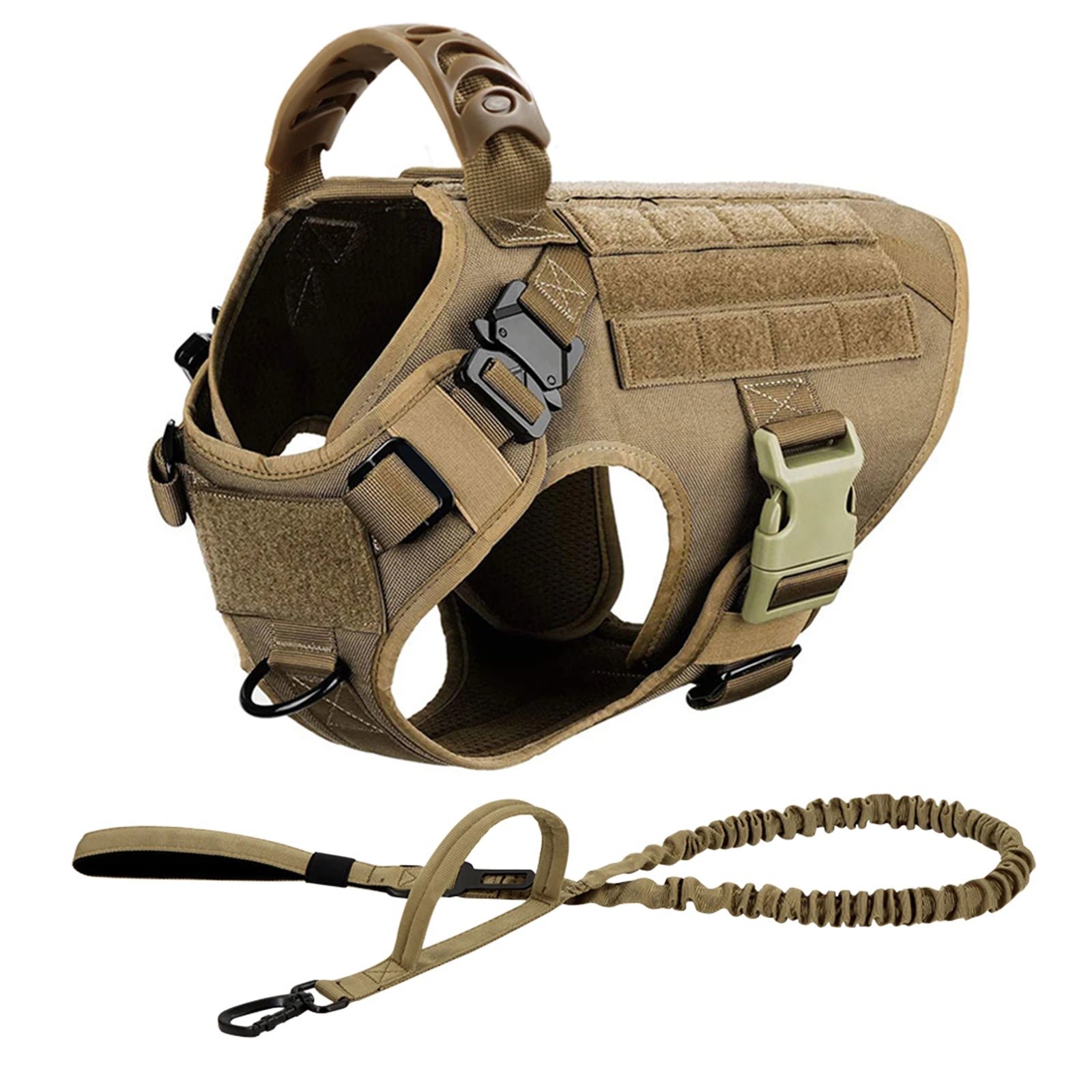 Large Dog Harness and Leash Set, Training Walking Vest Dog Harness and Collar for Medium/Large Dogs