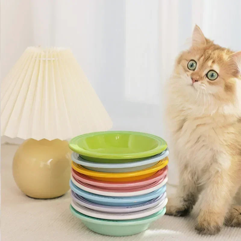 Extra Wide Cat Food Bowl, Elevated, Whisker, Stress-Free