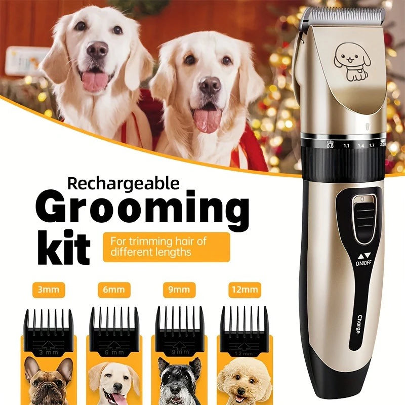 Pet Hair Trimmer Kit Electric Precision Clippers, Perfect for Professional Grooming at Home, Ideal for Dogs and Cats