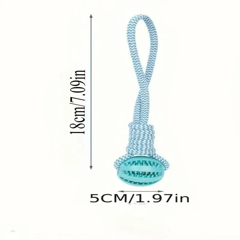 Durable Rope Dog Toy for Aggressive Chewers, Interactive Tug of War Fetch Toy, Braided Cotton Rope for Dental Health,