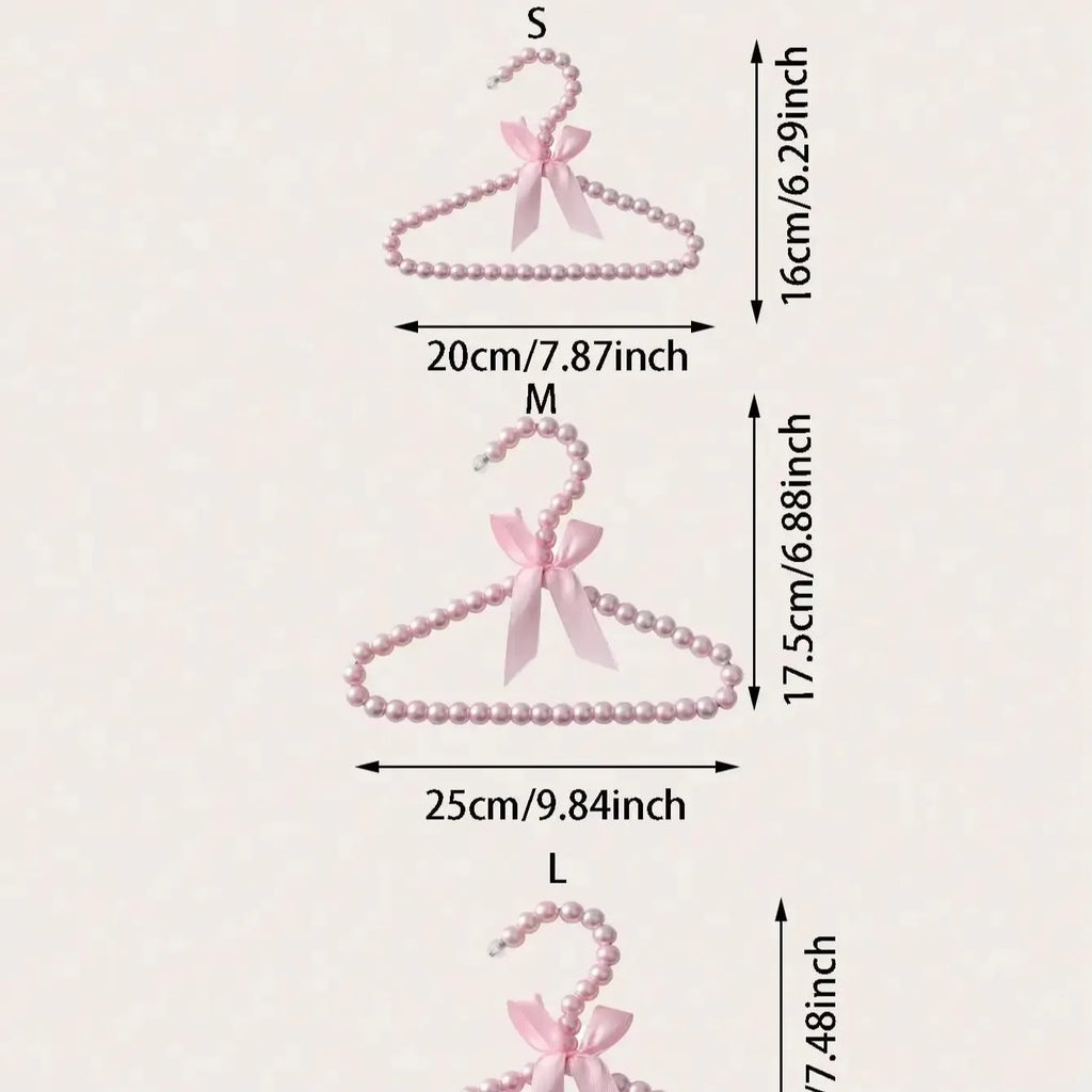 1pc pet pearl hanger, cute mini bow hanger, suitable for clothing and accessories